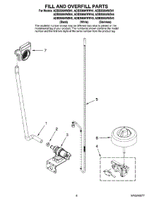 06 - Fill And Overfill Parts parts for Maytag Dishwasher ADB3500AWB41 from AppliancePartsPros.com