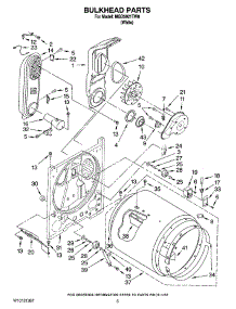 03 - Bulkhead Parts parts for Maytag Dryer MGD5921TW0 from AppliancePartsPros.com