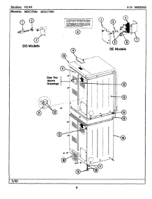 02 - Rear parts for Maytag Dryer MDE27MNAFW from AppliancePartsPros.com