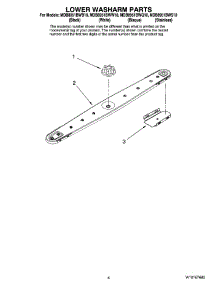 04 - Lower Washarm Parts parts for Maytag Dishwasher MDB8951BWQ10 from AppliancePartsPros.com