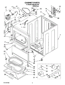 02 - Cabinet Parts parts for Maytag Dryer MED5801TW0 from AppliancePartsPros.com