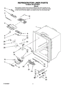 03 - Refrigerator Liner Parts parts for Maytag Refrigerator MFD2561HEQ14 from AppliancePartsPros.com