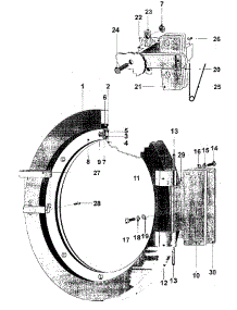 10 - Door parts for Maytag Washer MFR80PDAVS from AppliancePartsPros.com