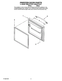 03 - Freezer Door Parts parts for Maytag Refrigerator ABB2227VEB10 from AppliancePartsPros.com