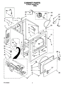 02 - Cabinet Parts parts for Maytag Dryer AGD4475TQ0 from AppliancePartsPros.com