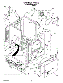 02 - Cabinet Parts parts for Maytag Dryer MGDC500VW0 from AppliancePartsPros.com