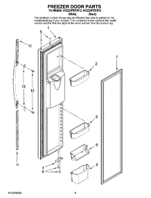 06 - Freezer Door Parts parts for Maytag Refrigerator AC2224PEKB12 from AppliancePartsPros.com