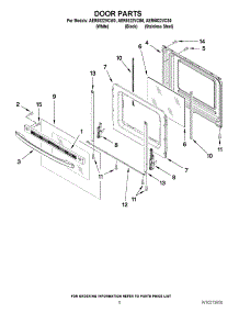 05 - Door Parts parts for Maytag Range AER5822VCS0 from AppliancePartsPros.com