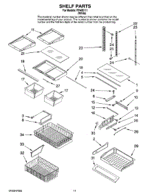 06 - Shelf Parts parts for Maytag Refrigerator RY495111 from AppliancePartsPros.com
