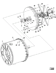 09 - Basket & Outer Shell Assembly parts for Maytag Washer MFR50PDCTS from AppliancePartsPros.com