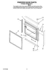 05 - Freezer Door Parts parts for Maytag Refrigerator ABC2037DTS14 from AppliancePartsPros.com