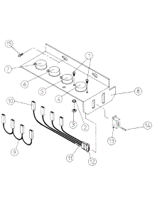 14 - Non-Microprocessor Sensor Bracket-Dg30mc parts for Maytag Dryer DG30MC1 from AppliancePartsPros.com