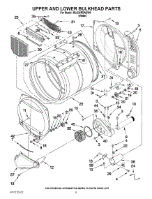 04 - Upper And Lower Bulkhead Parts parts for Maytag Dryer MLG24PDAXW0 from AppliancePartsPros.com