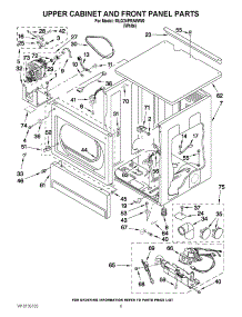 03 - Upper Cabinet And Front Panel Parts parts for Maytag Dryer MLG24PRAWW0 from AppliancePartsPros.com
