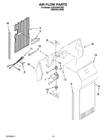 09 - Air Flow Parts parts for Maytag Refrigerator ASD2526VES00 from AppliancePartsPros.com