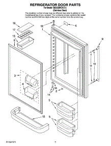 04 - Refrigerator Door Parts parts for Maytag Refrigerator GB2526REKS12 from AppliancePartsPros.com
