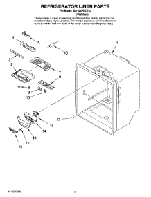 02 - Refrigerator Liner Parts parts for Maytag Refrigerator AB1924PEKS13 from AppliancePartsPros.com