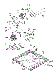 07 - Motor Drive & Base parts for Maytag Dryer MDE21PRDYW from AppliancePartsPros.com