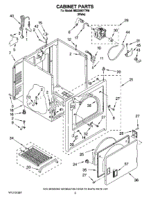 02 - Cabinet Parts parts for Maytag Dryer MGD5921TW0 from AppliancePartsPros.com