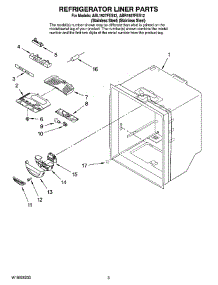 02 - Refrigerator Liner Parts parts for Maytag Refrigerator ABR1927FES12 from AppliancePartsPros.com
