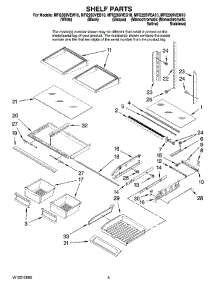 03 - Shelf Parts parts for Maytag Refrigerator MFI2269VEA10 from AppliancePartsPros.com