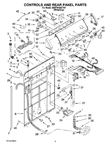 02 - Controls And Rear Panel Parts parts for Maytag Washer 3RMTW4905TW1 from AppliancePartsPros.com