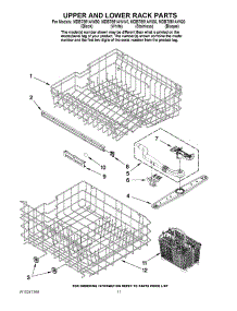 09 - Upper And Lower Rack Parts parts for Maytag Dishwasher MDB7851AWS0 from AppliancePartsPros.com