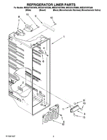 02 - Refrigerator Liner Parts parts for Maytag Refrigerator MSD2274VEM00 from AppliancePartsPros.com