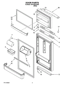 02 - Door Parts parts for Maytag Refrigerator MTN1842VRW00 from AppliancePartsPros.com