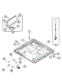 09 - Base & Motor Control parts for Maytag Washer MAH21PDD3W from AppliancePartsPros.com