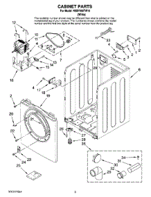 02 - Cabinet Parts parts for Maytag Dryer NGD7200TW10 from AppliancePartsPros.com
