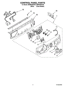03 - Control Panel Parts parts for Maytag Washer MHWE500VW01 from AppliancePartsPros.com
