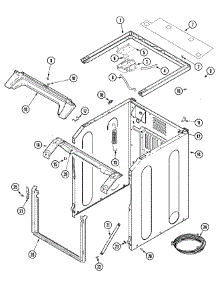 08 - Cabinet-Front (Washer) parts for Maytag Dryer MLE19PNAYW from AppliancePartsPros.com