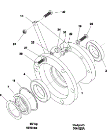11 - Trunnion And Bearings parts for Maytag Washer MFR18PDCWS from AppliancePartsPros.com