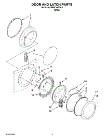 02 - Door And Latch Parts parts for Maytag Washer MHWE300VW10 from AppliancePartsPros.com