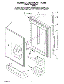 04 - Refrigerator Door Parts parts for Maytag Refrigerator ABB1921DEW15 from AppliancePartsPros.com