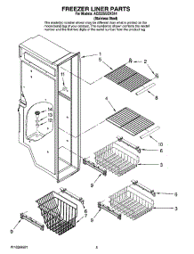 04 - Freezer Liner Parts parts for Maytag Refrigerator AC2225GEKS14 from AppliancePartsPros.com