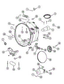 06 - Outer Tub & Motor parts for Maytag Washer MAH21PSDWW from AppliancePartsPros.com