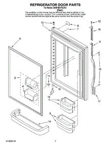 04 - Refrigerator Door Parts parts for Maytag Refrigerator ABB1921FEB12 from AppliancePartsPros.com