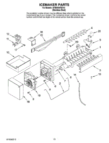 08 - Icemaker Parts, Optional Parts parts for Maytag Refrigerator AFB2534FES12 from AppliancePartsPros.com