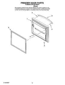 07 - Freezer Door Parts parts for Maytag Refrigerator MFD2561HEQ14 from AppliancePartsPros.com