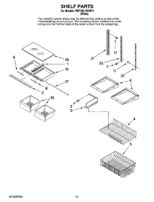 07 - Shelf Parts parts for Maytag Refrigerator PBF1951KEW11 from AppliancePartsPros.com