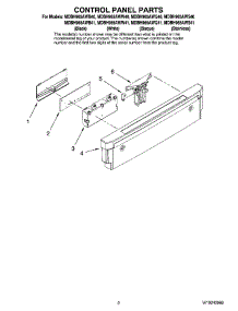 02 - Control Panel Parts parts for Maytag Dishwasher MDBH965AWS41 from AppliancePartsPros.com