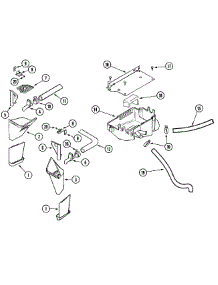 09 - Dispensing System parts for Maytag Washer MAH14PDDWW from AppliancePartsPros.com