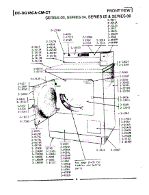 02 - Front View (Series 03) parts for Maytag Dryer LDG18CM from AppliancePartsPros.com