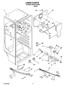 03 - Liner Parts parts for Maytag Refrigerator MTB1551EEW00 from AppliancePartsPros.com