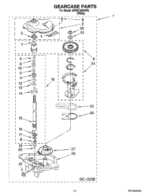 08 - Gearcase Parts, Optional Parts (Not Included) parts for Maytag Washer MVWC500VW0 from AppliancePartsPros.com