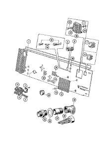 05 - Water Valve & Rear Panel parts for Maytag Washer MFR35PCAVS from AppliancePartsPros.com