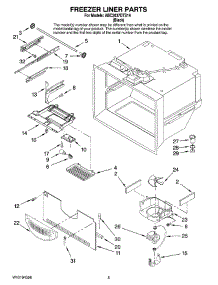 03 - Freezer Liner Parts parts for Maytag Refrigerator ABC2037DTS14 from AppliancePartsPros.com