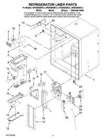 02 - Refrigerator Liner Parts parts for Maytag Refrigerator AFI2538AES12 from AppliancePartsPros.com
